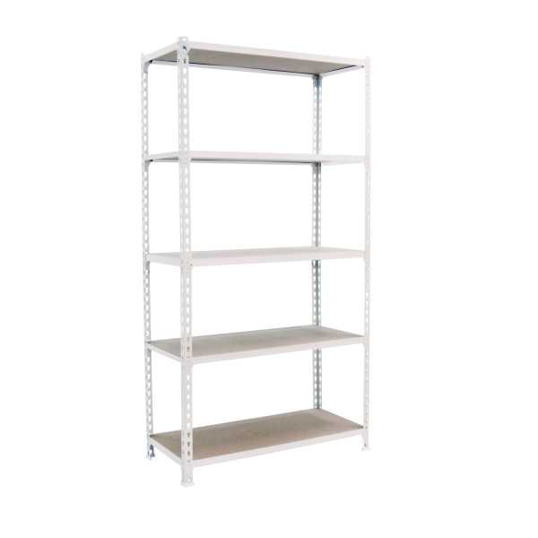 Estanteria 2000x1200x400 MADERCLICK MEGAPLUS 5/400 BLANCO/MADERA marca SIMONRACK