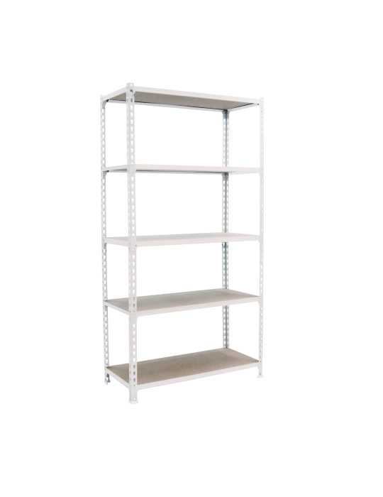 Estanteria 2000x1200x400 MADERCLICK MEGAPLUS 5/400 BLANCO/MADERA marca SIMONRACK