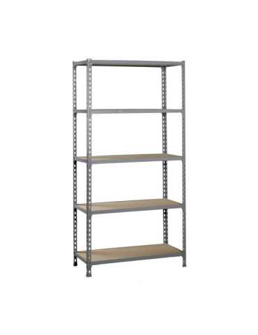 Estanteria 2000x1200x400 MADERCLICK MEGAPLUS 5/400 GRIS/MADERA marca SIMONRACK 2