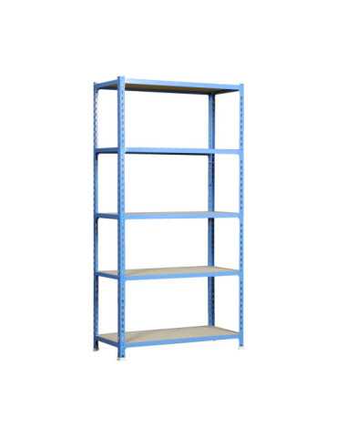 Estanteria 2000x1200x500 MADERCLICK MEGAPLUS 5/500 AZUL/MADERA marca SIMONRACK 2