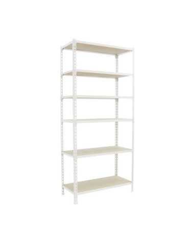 Estanteria 2500x1200x400 MADERCLICK MEGAPLUS 6/400 2500 BLANCO/MADERA marca SIMONRACK 2