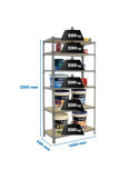 Estanteria 2500x1200x400 MADERCLICK MEGAPLUS 6/400 2500 GALVA/MADERA marca SIMONRACK