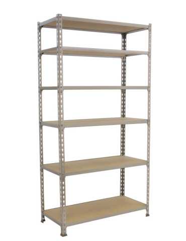Estanteria 2500x1200x400 MADERCLICK MEGAPLUS 6/400 2500 GALVA/MADERA marca SIMONRACK 2