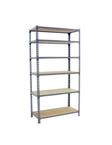 Estanteria 2500x1200x400 MADERCLICK MEGAPLUS 6/400 2500 GRIS/MADERA marca SIMONRACK 2