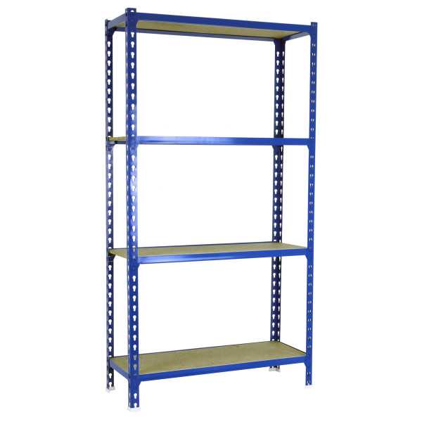 Estanteria 1500x800x400 MADERCLICK MINI 4/400 1500 AZUL/MADERA marca SIMONRACK