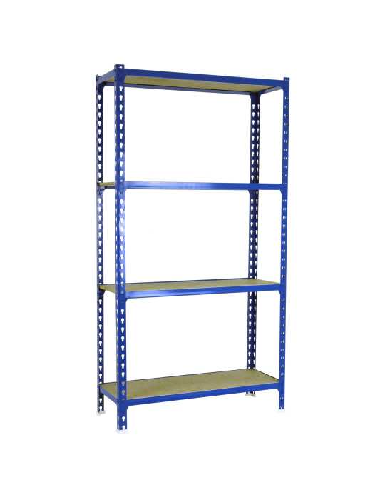 Estanteria 1500x800x500 MADERCLICK MINI 4/500 1500 AZUL/MADERA marca SIMONRACK