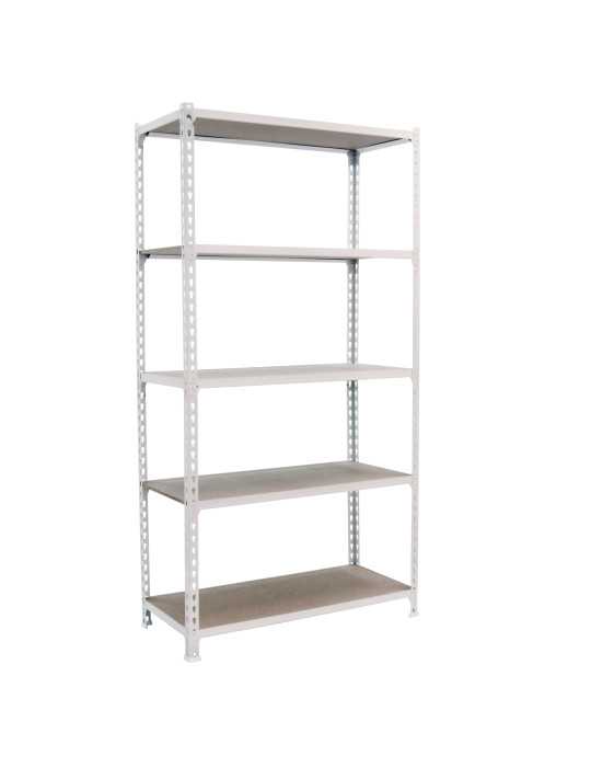 Estanteria 1800x800x300 MADERCLICK MINI 5/300 BLANCO/MADERA marca SIMONRACK