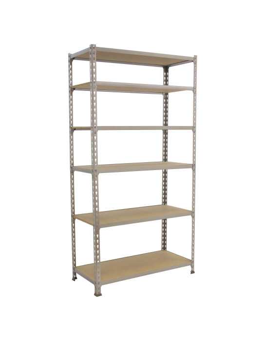 Estanteria 2500x800x400 MADERCLICK MINI 6/400 GALVA/MADERA marca SIMONRACK