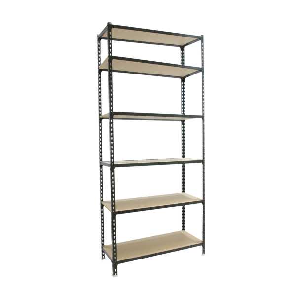 Estanteria 2500x800x500 MADERCLICK MINI 6/500 ANTRACITA/MADERA marca SIMONRACK