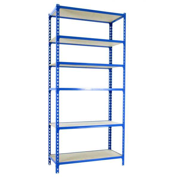 Estanteria 2500x800x500 MADERCLICK MINI 6/500 AZUL/MADERA marca SIMONRACK