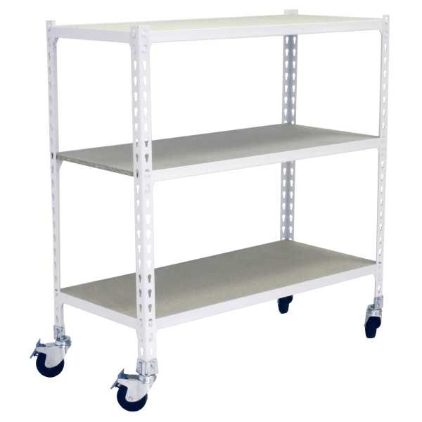 Estanteria 975x900x400 MADERCLICK MOBILE 3/400 900 BLANCO/MADERA marca SIMONRACK
