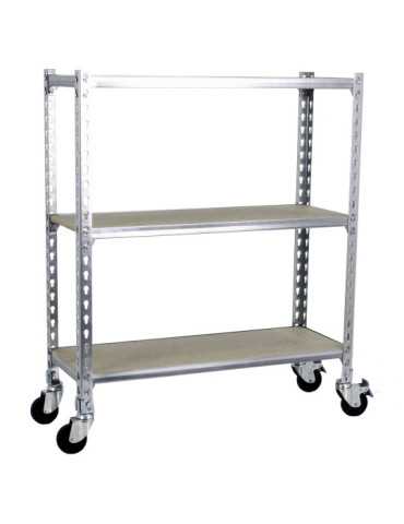 Estanteria 975x900x400 MADERCLICK MOBILE 3/400 900 GALVA/MADERA marca SIMONRACK 2