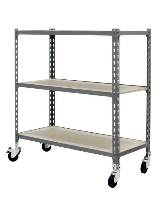 Estanteria 975x900x400 MADERCLICK MOBILE 3/400 900 GRIS/MADERA marca SIMONRACK