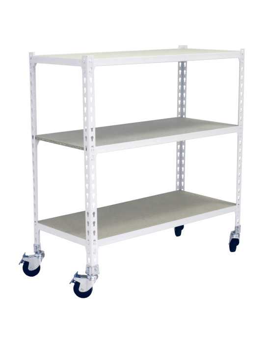 Estanteria 975x900x500 MADERCLICK MOBILE 3/500 900 BLANCO/MADERA marca SIMONRACK