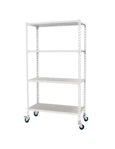 Estanteria 1575x900x400 MADERCLICK MOBILE 4/400 1500 BLANCO/MADERA marca SIMONRACK 2