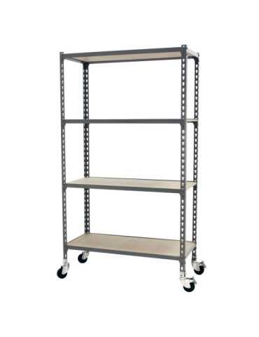 Estanteria 1575x900x500 MADERCLICK MOBILE 4/500 1500 GRIS/MADERA marca SIMONRACK 2