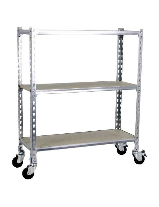 Estanteria 975x800x400 MADERCLICK MOBILE MINI 3/400 900 GALVA/MADERA marca SIMONRACK