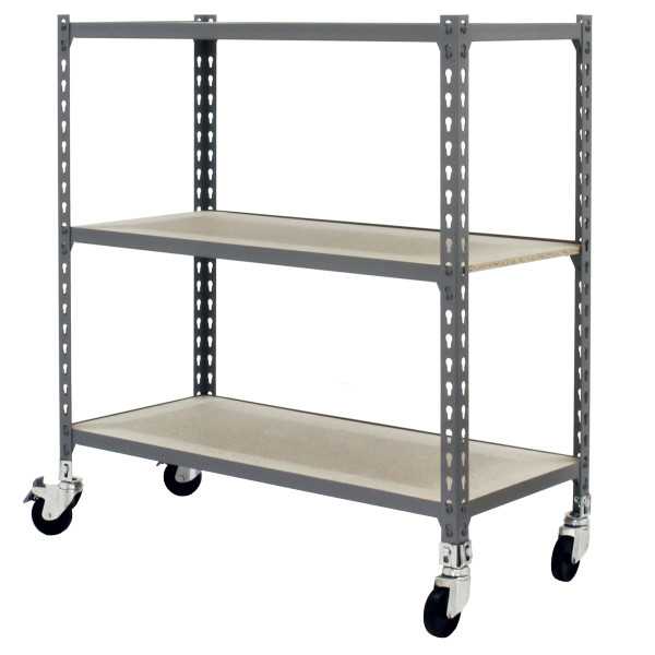 Estanteria 975x800x400 MADERCLICK MOBILE MINI 3/400 900 GRIS/MADERA marca SIMONRACK