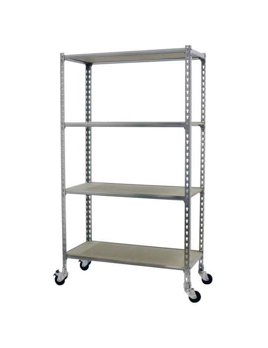 Estanteria 1575x800x400 MADERCLICK MOBILE MINI 4/400 1500 GALVA/MADERA marca SIMONRACK
