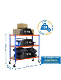 Estanteria 975x1000x300 MADERCLICK MOBILE PLUS 3/300 900 AZ/NAR/MAD marca SIMONRACK