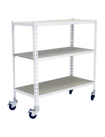 Estanteria 975x1000x400 MADERCLICK MOBILE PLUS 3/400 900 BLANCO/MADERA marca SIMONRACK 2