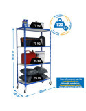 Estanteria 1575x1000x400 MADERCLICK MOBILE PLUS 4/400 1500 AZUL/MADERA marca SIMONRACK