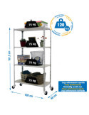 Estanteria 1575x1000x400 MADERCLICK MOBILE PLUS 4/400 1500 GALVA/MADERA marca SIMONRACK
