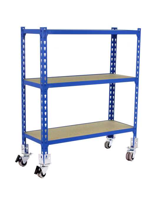 Estanteria 975x1100x300 MADERCLICK MOBILE SUPERPLUS 3/300 900 AZUL/MAD marca SIMONRACK