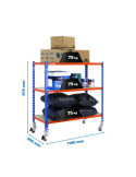 Estanteria 975x1100x400 MADERCLICK MOBILE SUPERPLUS 3/400 900 AZ/NA/MA marca SIMONRACK