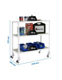 Estanteria 975x1100x400 MADERCLICK MOBILE SUPERPLUS 3/400 900 BCO/MAD marca SIMONRACK