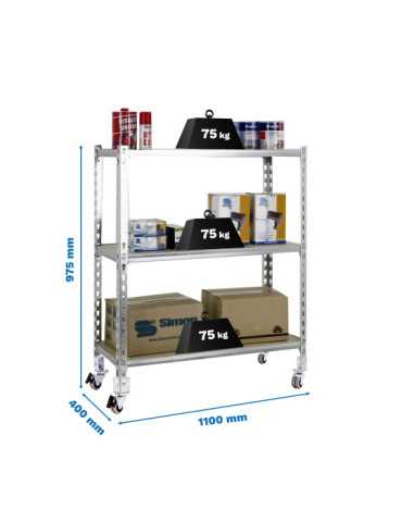 Estanteria 975x1100x400 MADERCLICK MOBILE SUPERPLUS 3/400 900 GAL/MA marca SIMONRACK