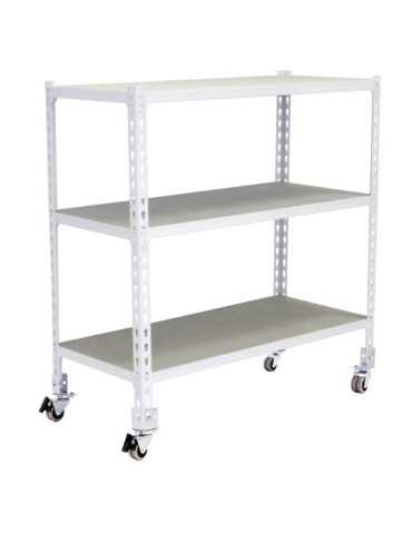 Estanteria 975x1100x500 MADERCLICK MOBILE SUPERPLUS 3/500 900 BCO/MAD marca SIMONRACK 2