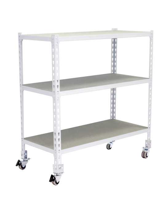 Estanteria 975x1100x500 MADERCLICK MOBILE SUPERPLUS 3/500 900 BCO/MAD marca SIMONRACK