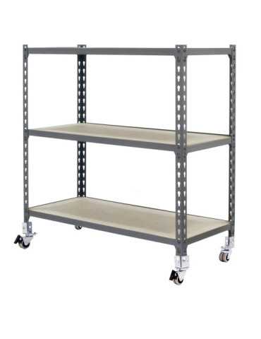 Estanteria 975x1100x500 MADERCLICK MOBILE SUPERPLUS 3/500 900 GRIS/MAD marca SIMONRACK 2