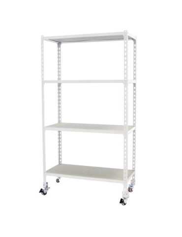Estanteria 1575x1100x400 MADERCLICK MOBILE SUPERPLUS 4/400 1500 BCO/MAD marca SIMONRACK 2