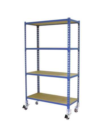 Estanteria 1575x1100x500 MADERCLICK MOBILE SUPERPLUS 4/500 1500 AZUL/MA marca SIMONRACK 2