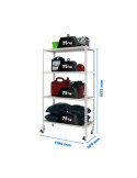Estanteria 1575x1100x500 MADERCLICK MOBILE SUPERPLUS 4/500 1500 BCO/MAD marca SIMONRACK