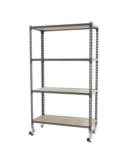 Estanteria 1575x1100x500 MADERCLICK MOBILE SUPERPLUS 4/500 1500 GRIS/MA marca SIMONRACK