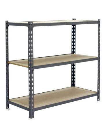 Estanteria 900x1000x300 MADERCLICK PLUS 3/300 900 GRIS/MADERA marca SIMONRACK 2