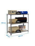 Estanteria 1000x1000x400 MADERCLICK PLUS 3/400 1000 GRIS/MADERA marca SIMONRACK