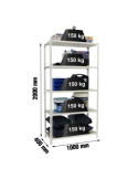 Estanteria 2000x1000x400 MADERCLICK PLUS 5/400 BLANCO/MADERA + FUNDA marca SIMONRACK