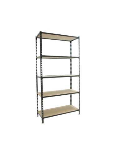 Estanteria 2000x1000x500 MADERCLICK PLUS 5/500 ANTRACITA/MADERA marca SIMONRACK 2