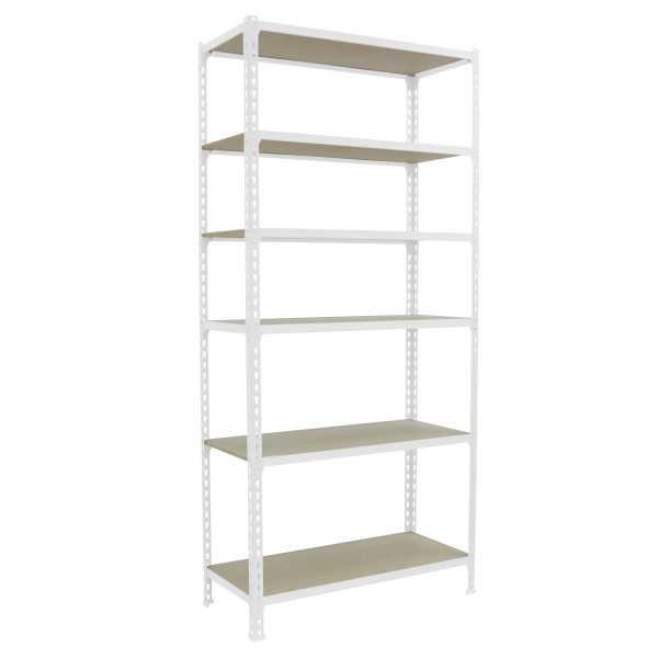Estanteria 2500x1000x300 MADERCLICK PLUS 6/300 BLANCO/MADERA marca SIMONRACK
