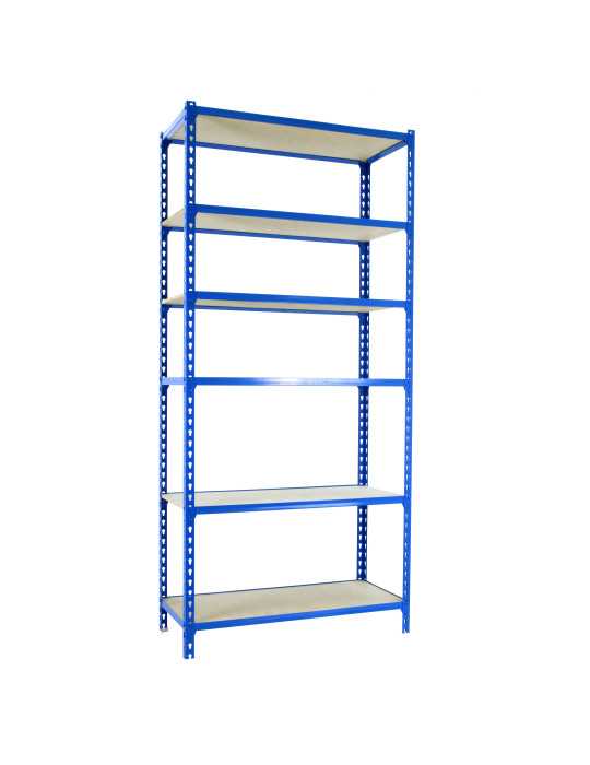Estanteria 2500x1000x500 MADERCLICK PLUS 6/500 AZUL/MADERA marca SIMONRACK