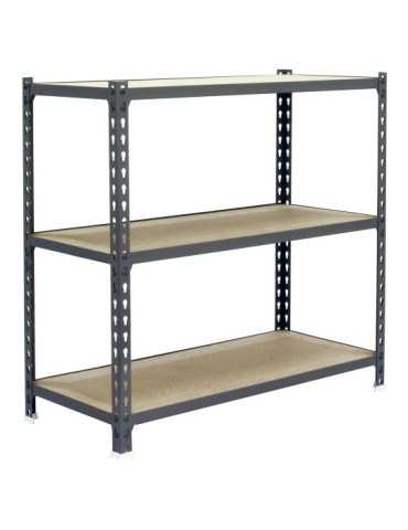Estanteria 1000x1100x300 MADERCLICK SUPERPLUS 3/300 1000 GRIS/MADERA marca SIMONRACK 2