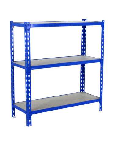 Estanteria 1000x1100x400 MADERCLICK SUPERPLUS 3/400 1000 AZUL/MADERA marca SIMONRACK 2