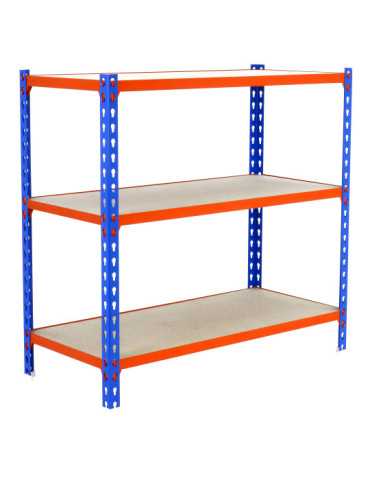 Estanteria 1000x1100x400 MADERCLICK SUPERPLUS 3/400 1000 AZUL/NARAN/MAD marca SIMONRACK 2
