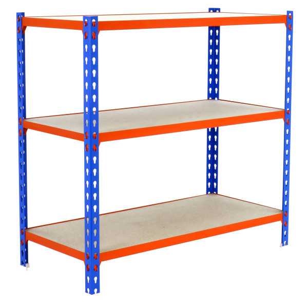 Estanteria 1000x1100x400 MADERCLICK SUPERPLUS 3/400 1000 AZUL/NARAN/MAD marca SIMONRACK