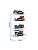 Estanteria 1500x1100x400 MADERCLICK SUPERPLUS 4/400 1500 BLANCO/MADERA marca SIMONRACK