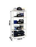 Estanteria 2000x1100x300 MADERCLICK SUPERPLUS 5/300 BLANCO/MADERA marca SIMONRACK